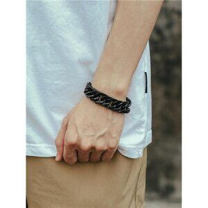 Richsteel Bracelets for Men Cuban Link Chain Bracelets Gift for Friends